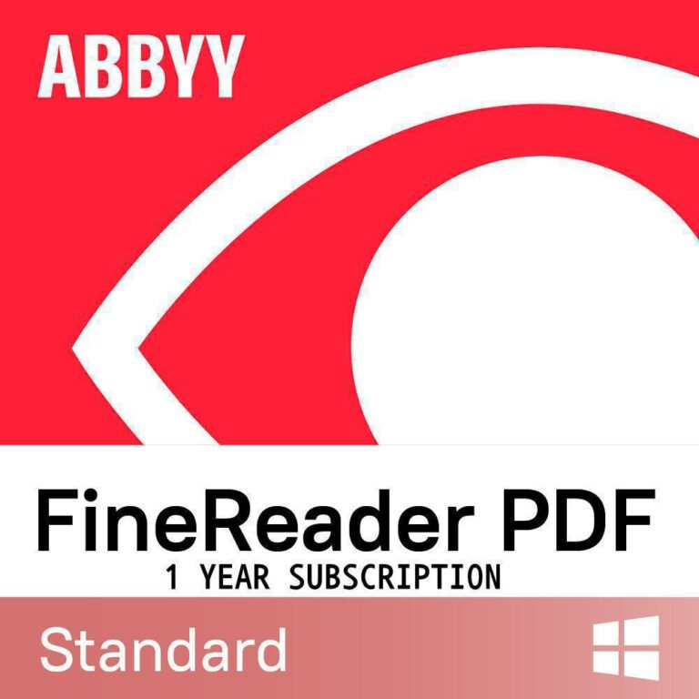 ABBYY FINEREADER PDF STANDARD SINGLE USER LICENSE ESD TIME